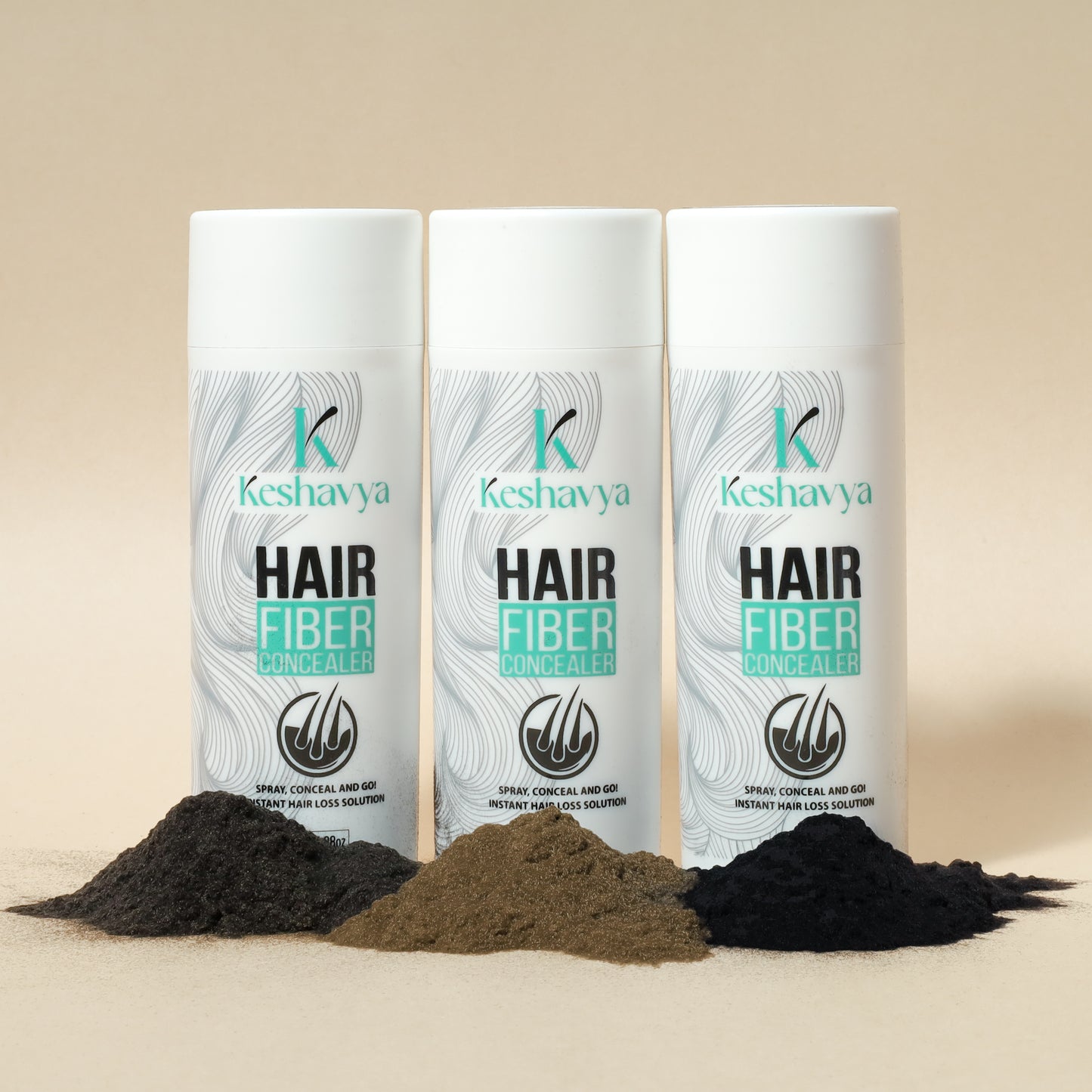 Kesh Hair Fiber Trio Kit (25g )