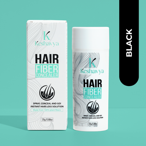 Black Hair Fiber + Applicator Combo (25g)