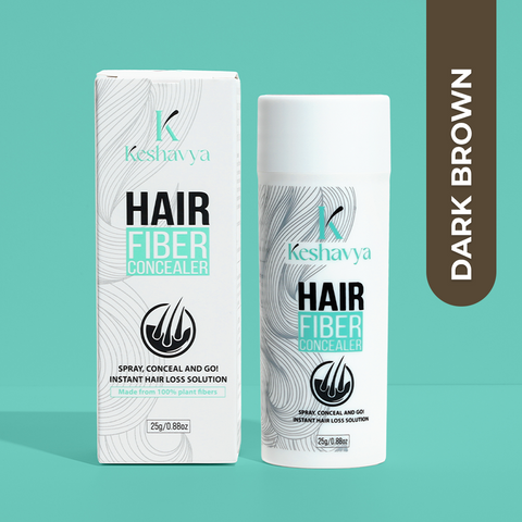 Dark Brown Hair Fiber + Applicator Combo (25g )